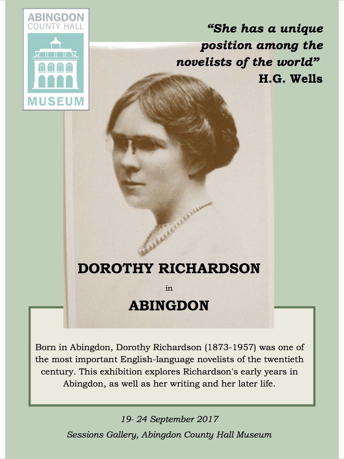 Abingdon Dorothy RIchardson Exhibition